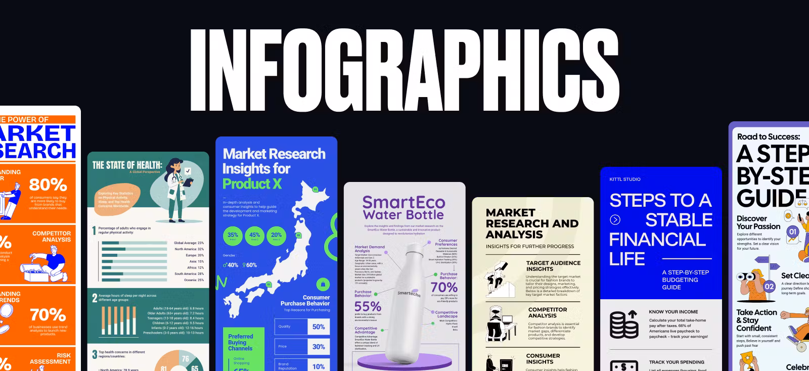 Infographic examples, infographic templates