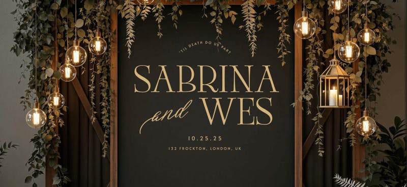 wedding background design with Kittl