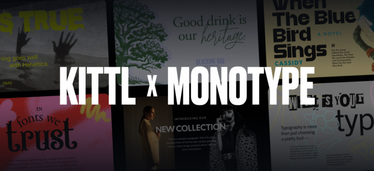 10 Kittl x Monotype font pairings you’ll want to try in 2025