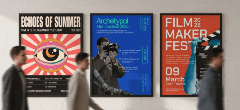 How to design a poster with Kittl in 3 easy steps: A typography-first guide