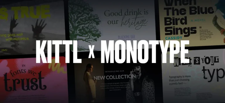 10 Kittl x Monotype font pairings you’ll want to try in 2026
