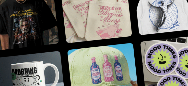 10 easy design business ideas you can start with Kittl - various print on demand products and digital applications