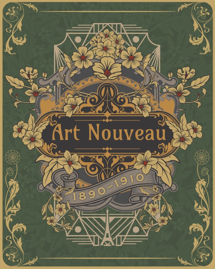 Art Nouveau design style reference