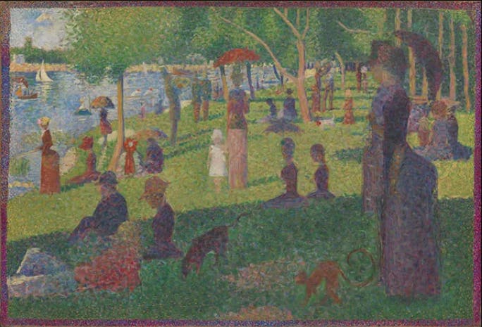 Pointillism design style reference