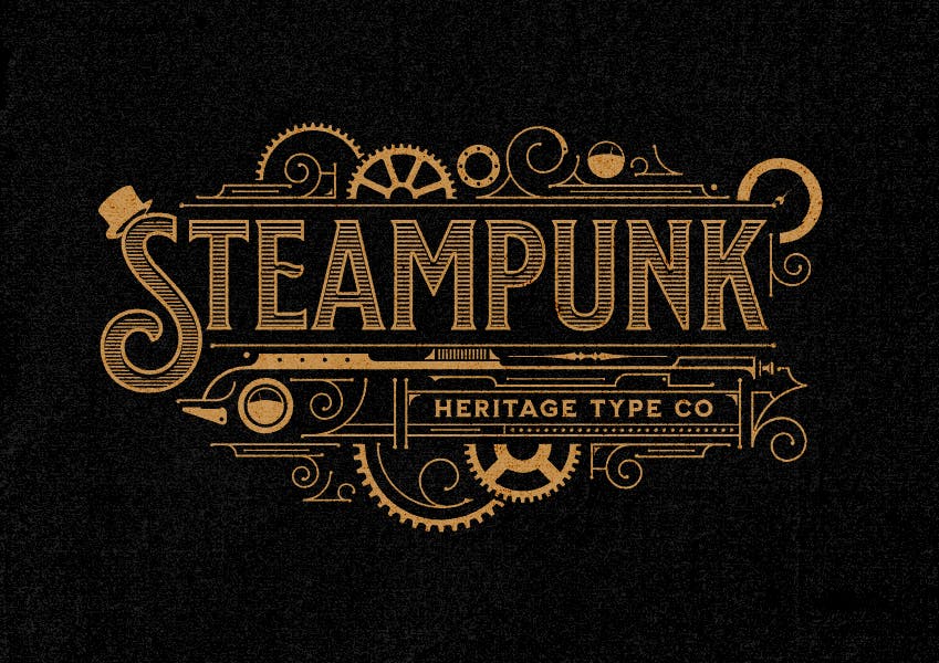 Steampunk design style reference