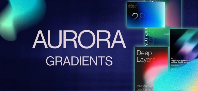 Gradient design trend: Color shades play